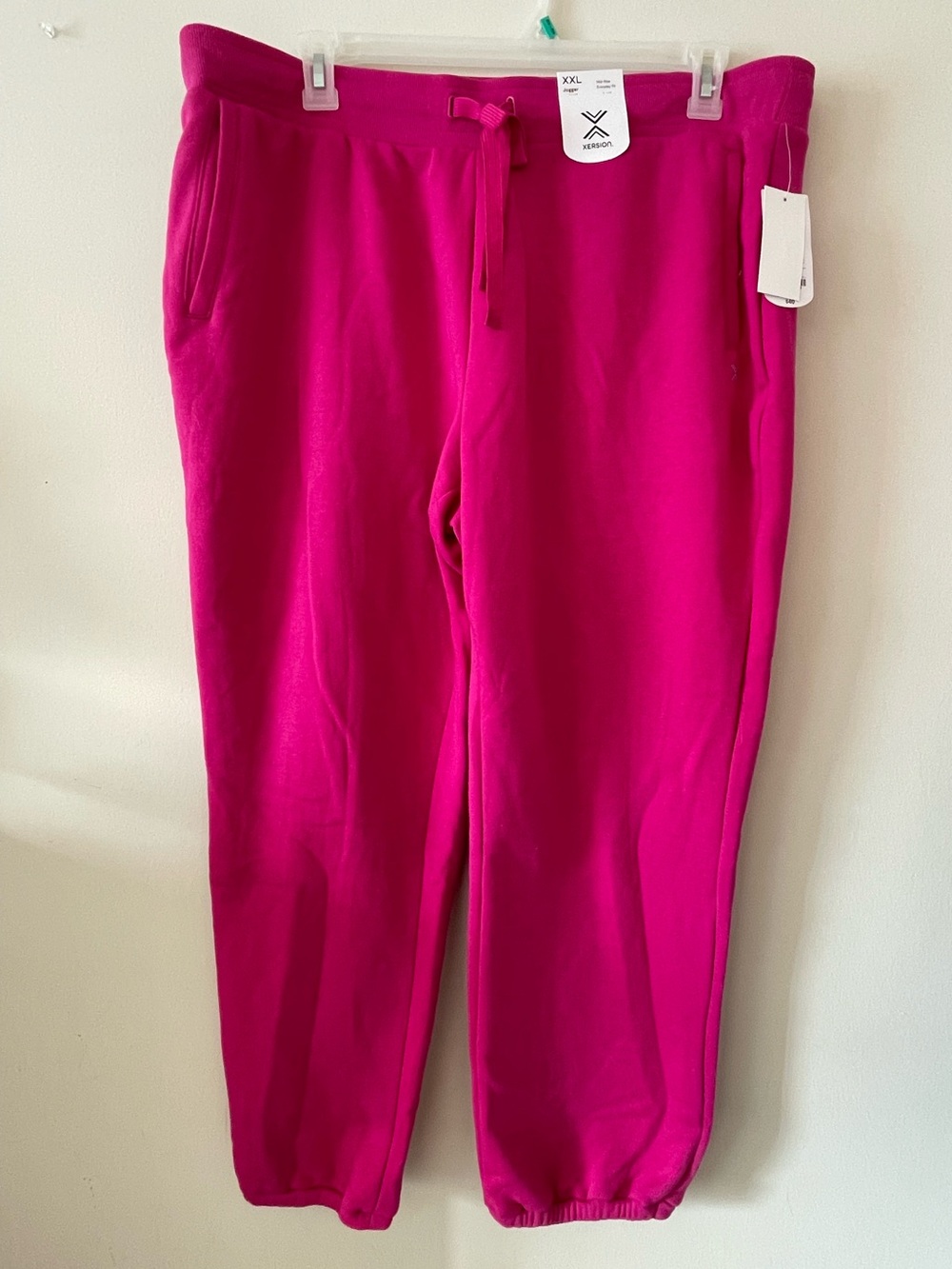 Xersion Mid-Rise Everyday Fit Fuchsia Jogger-XXL